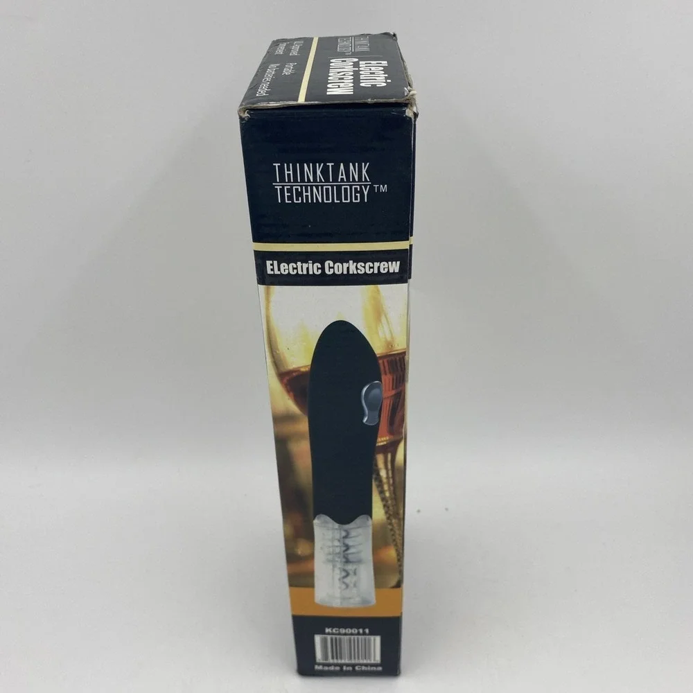 ThinkTank Technology Electric Corkscrew Black KC90011 Rechargeable Bar Kitchen